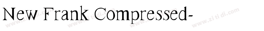 New Frank Compressed字体转换